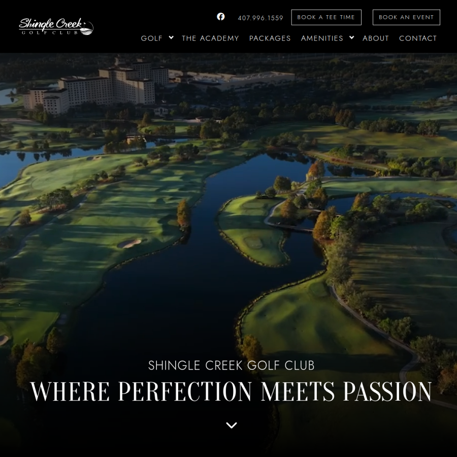 shinglecreekgolf.com homepage screenshot