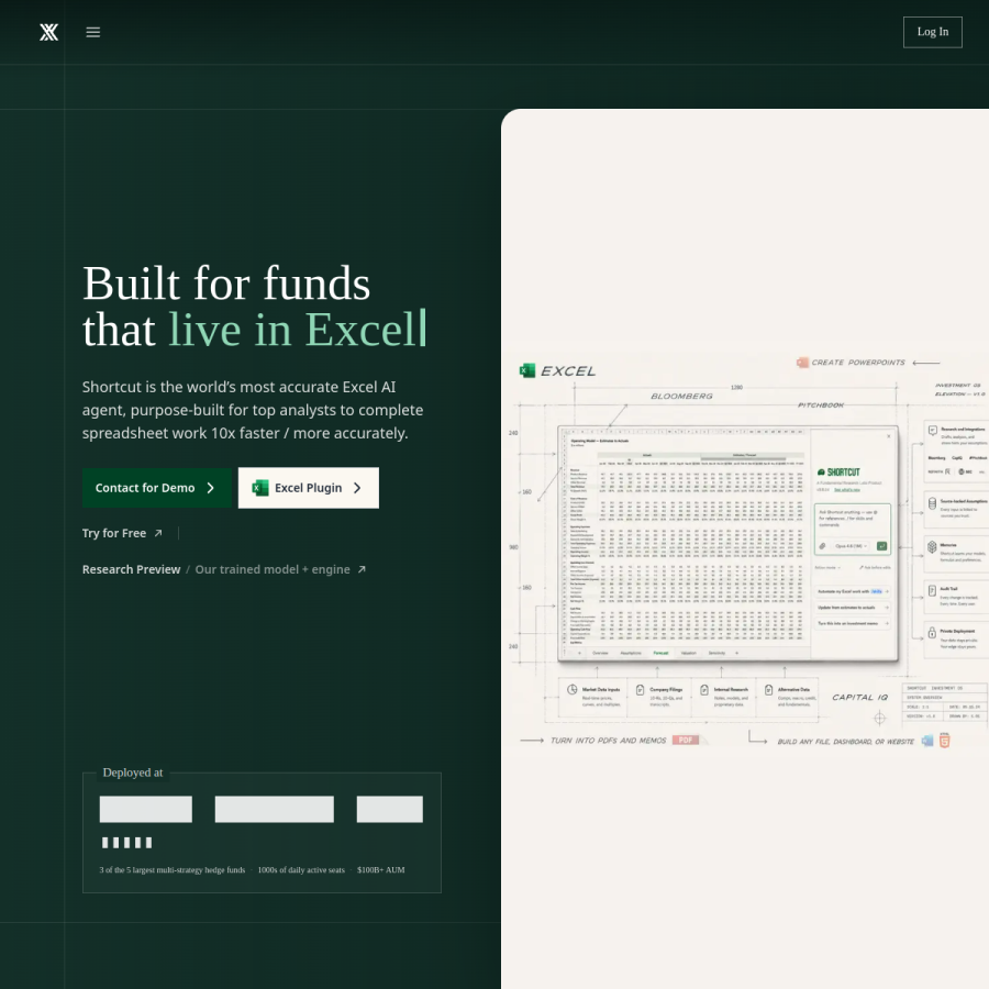 shortcut.ai homepage screenshot