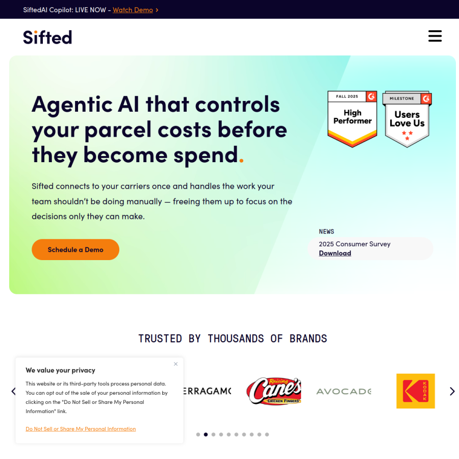 sifted.com homepage screenshot