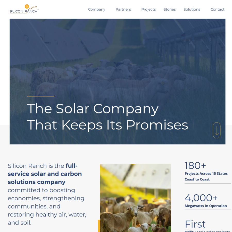 siliconranch.com homepage screenshot