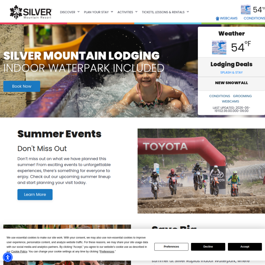 silvermt.com homepage screenshot