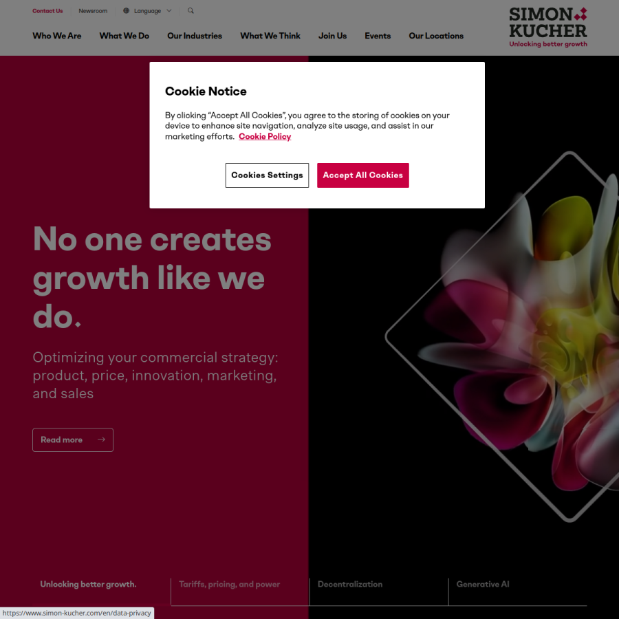 simon-kucher.com homepage screenshot
