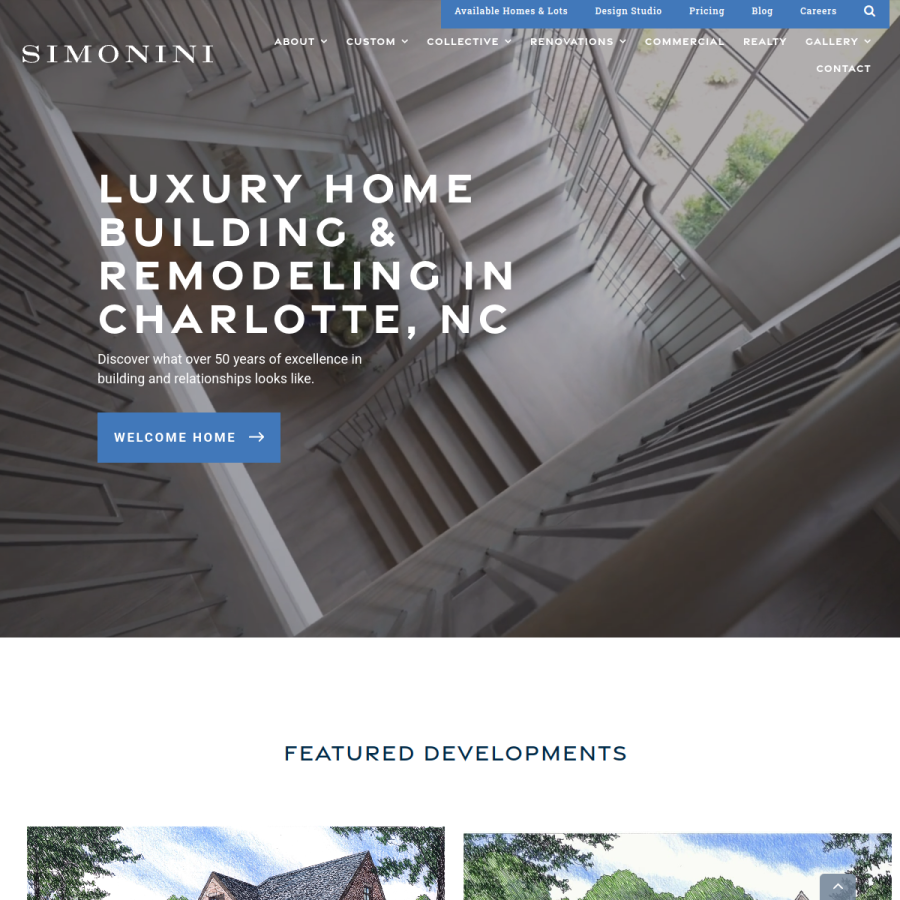 simonini.com homepage screenshot