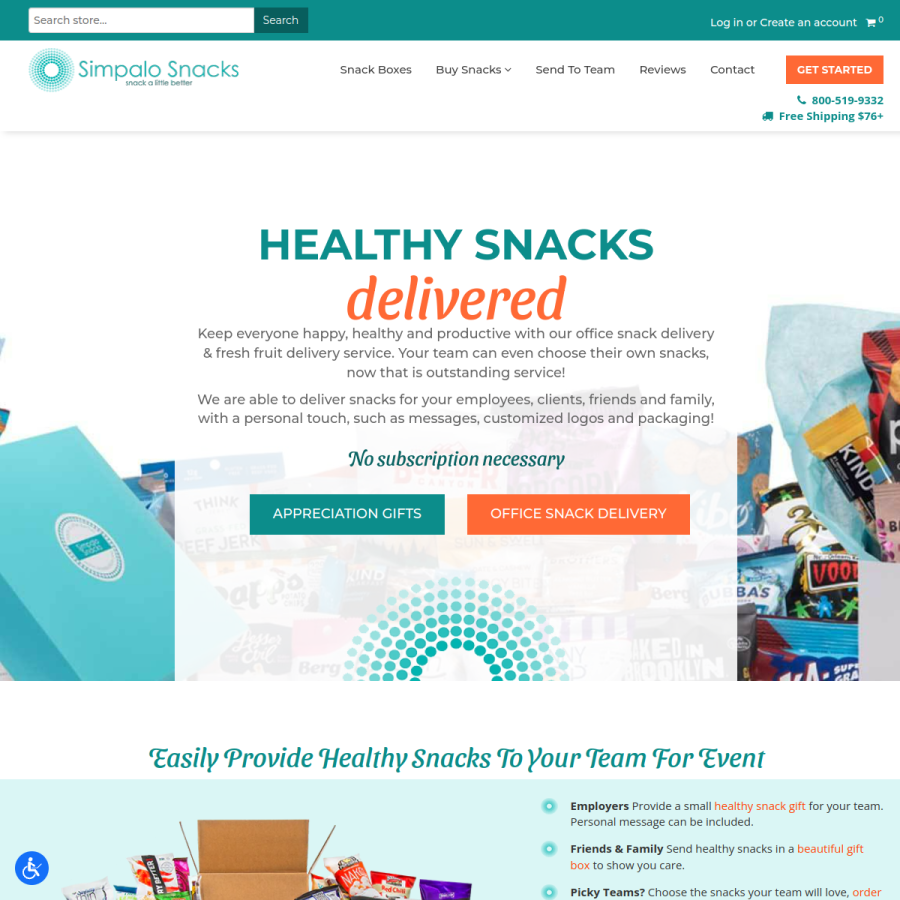 simpalosnacks.com homepage screenshot
