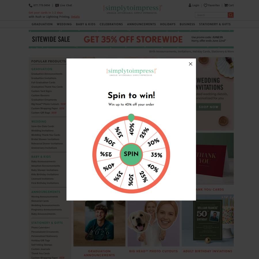 simplytoimpress.com homepage screenshot