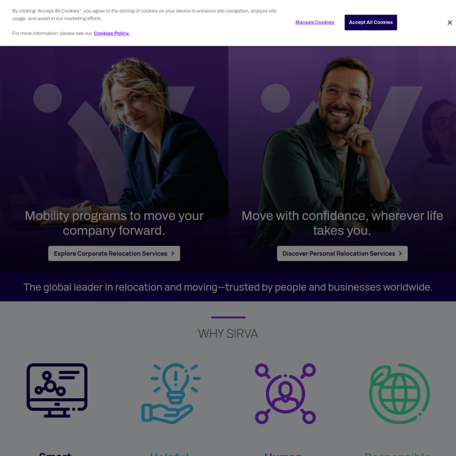 sirva.com homepage screenshot