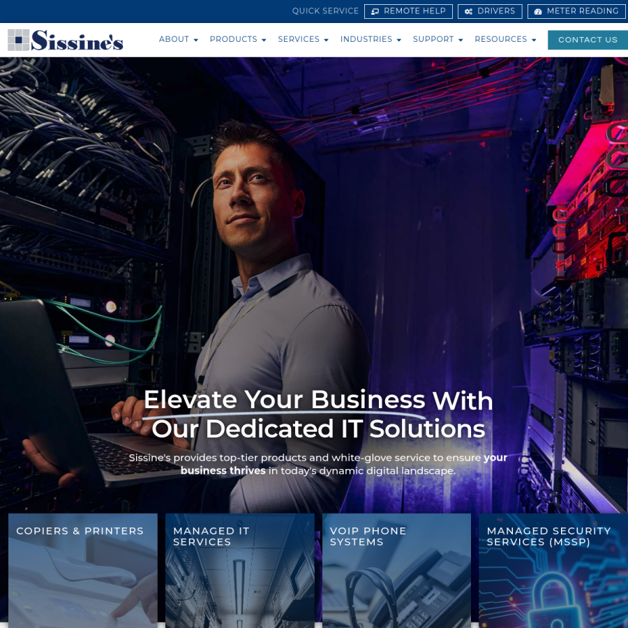 sissines.com homepage screenshot