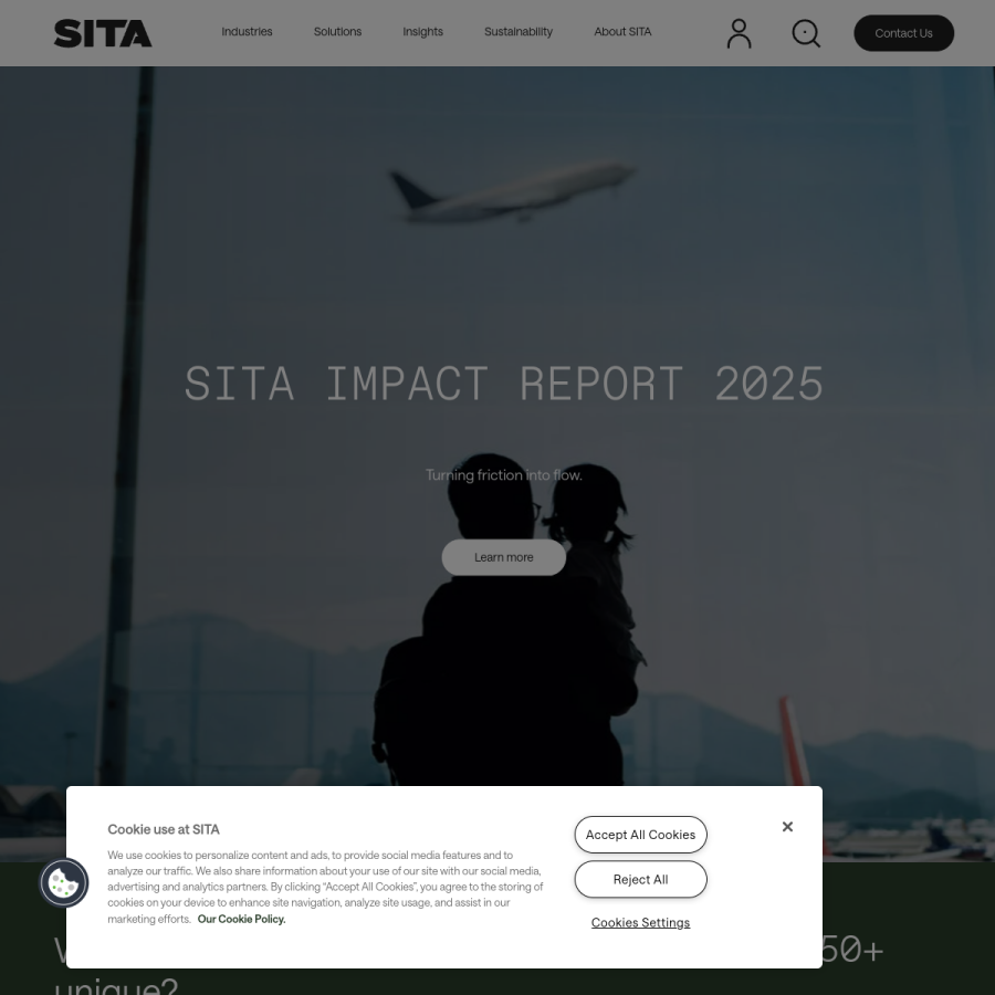 sita.aero homepage screenshot