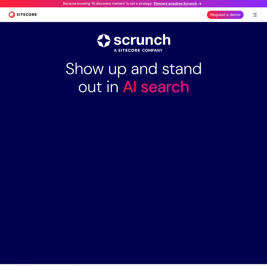 sitecore.com homepage screenshot