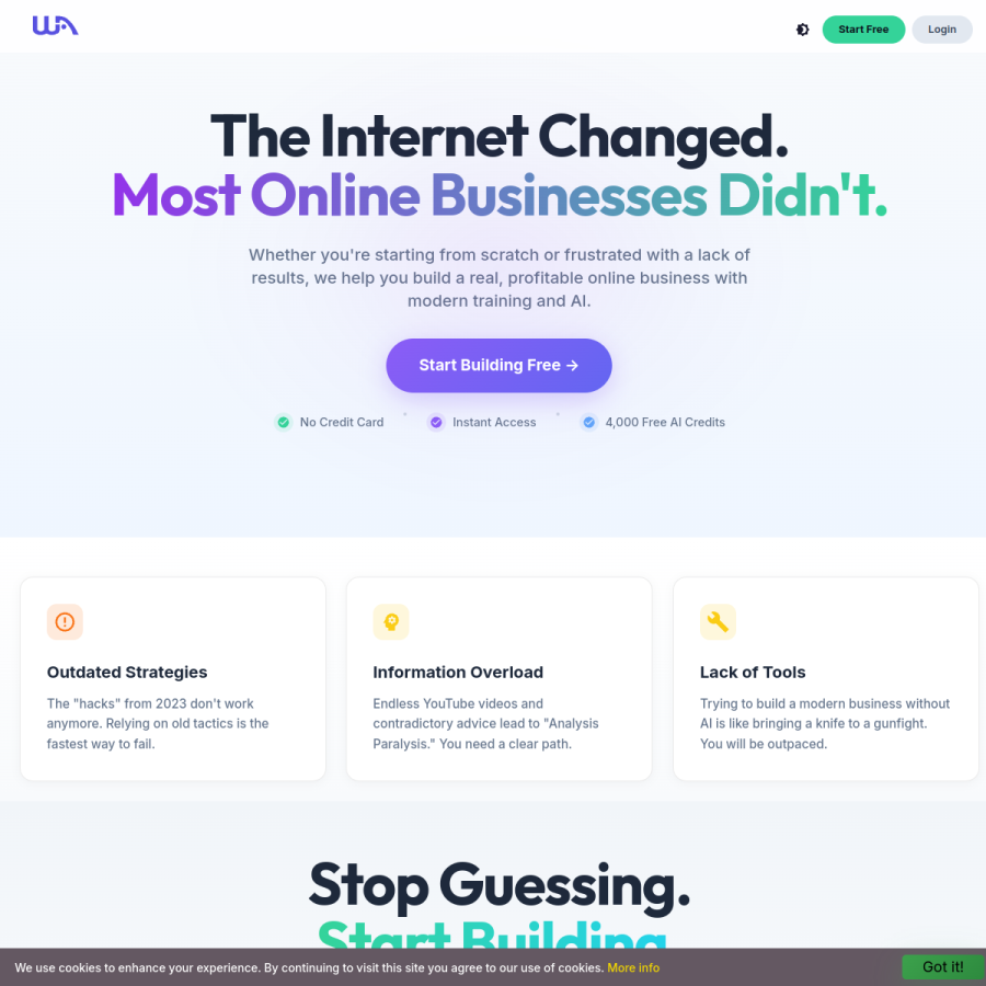 siterubix.com homepage screenshot