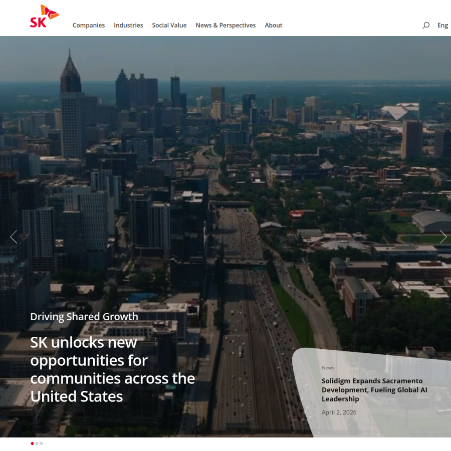 sk.com homepage screenshot