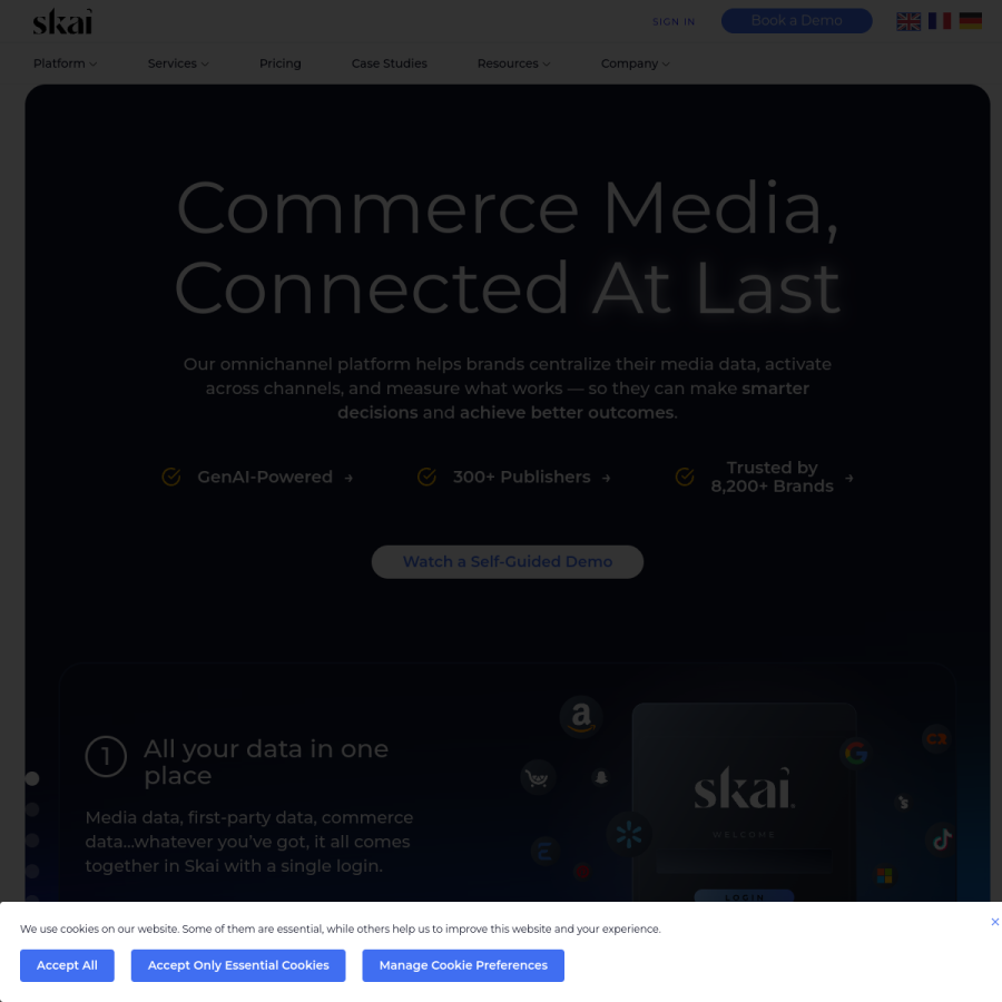 skai.io homepage screenshot
