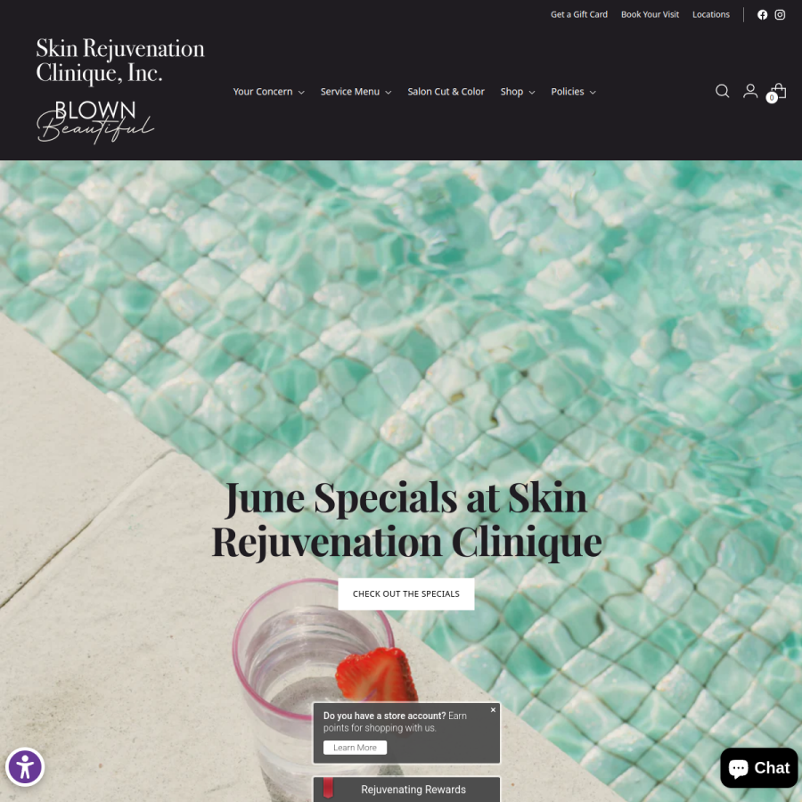 skinrejuvenation.com homepage screenshot