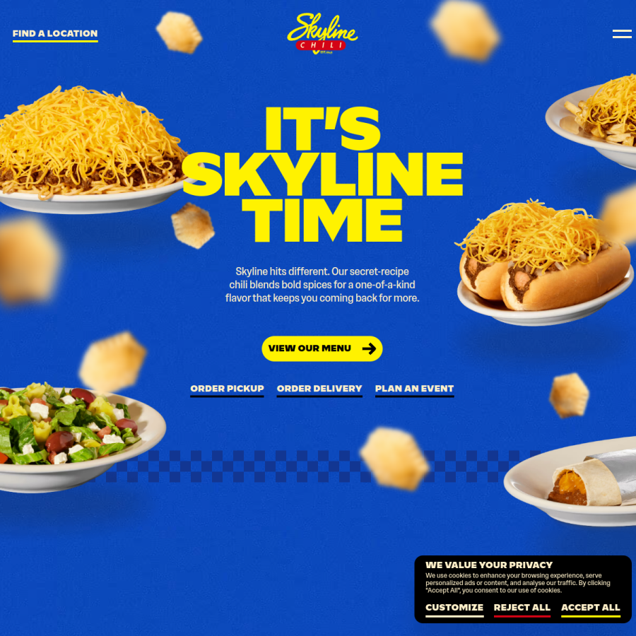 skylinechili.com homepage screenshot