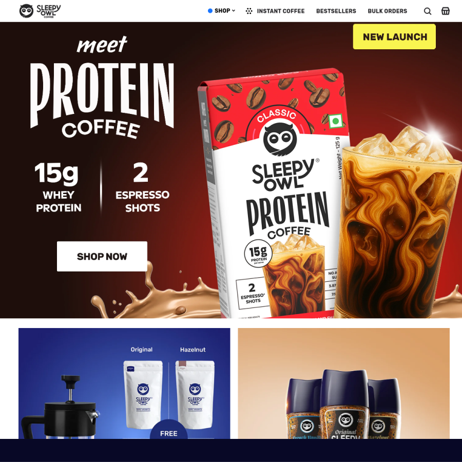 sleepyowl.co homepage screenshot