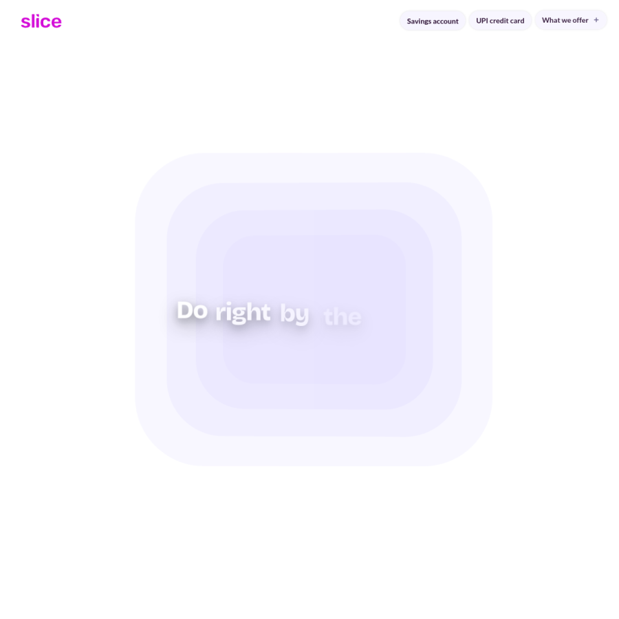 slice.bank.in homepage screenshot