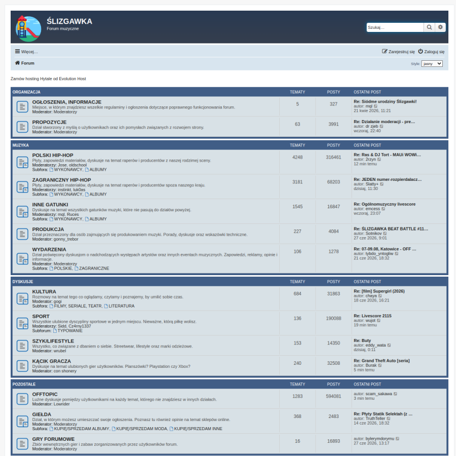 slizgawka.eu homepage screenshot