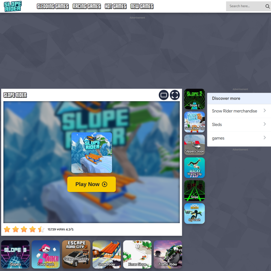 sloperider.org homepage screenshot