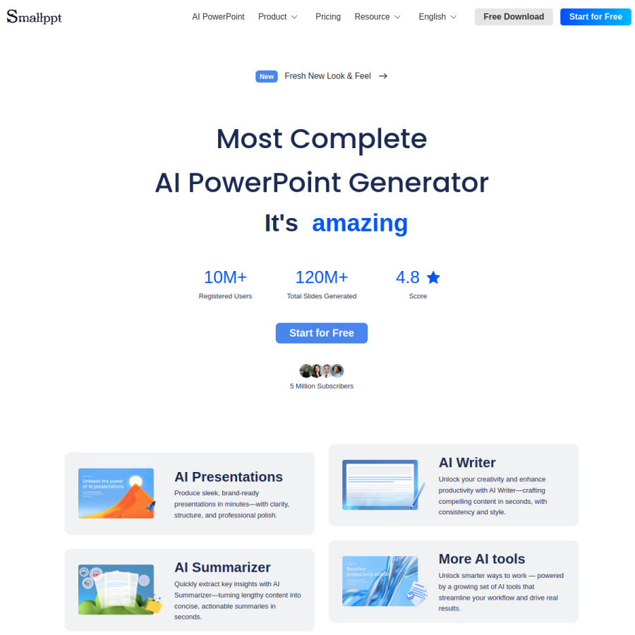 smallppt.com homepage screenshot