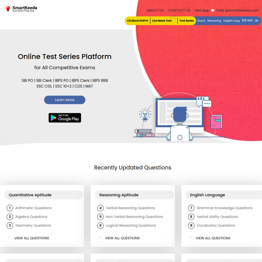 smartkeeda.com homepage screenshot