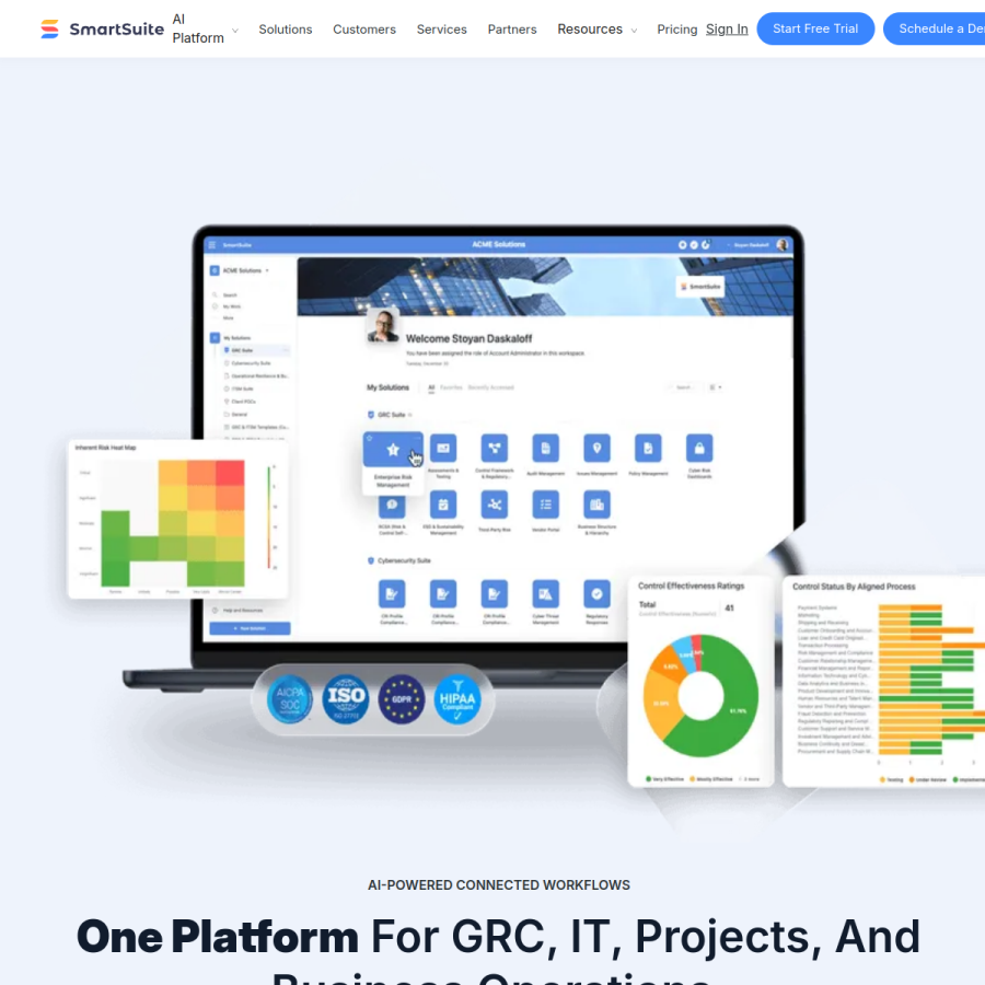smartsuite.com homepage screenshot