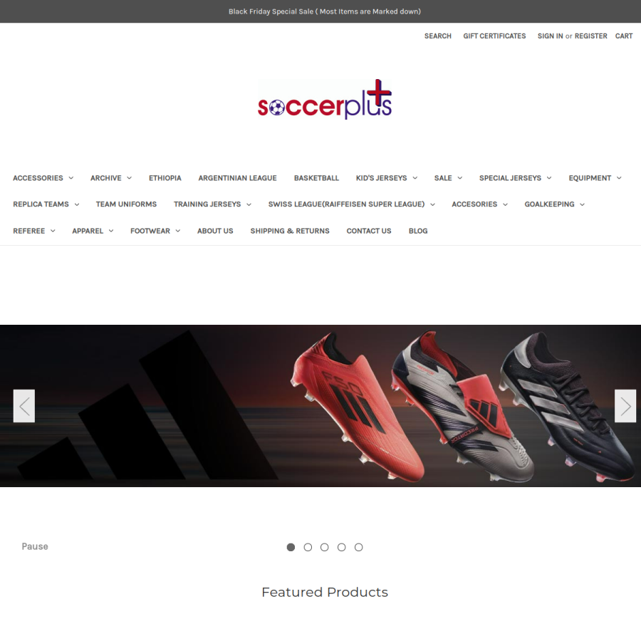 soccerplus.net homepage screenshot