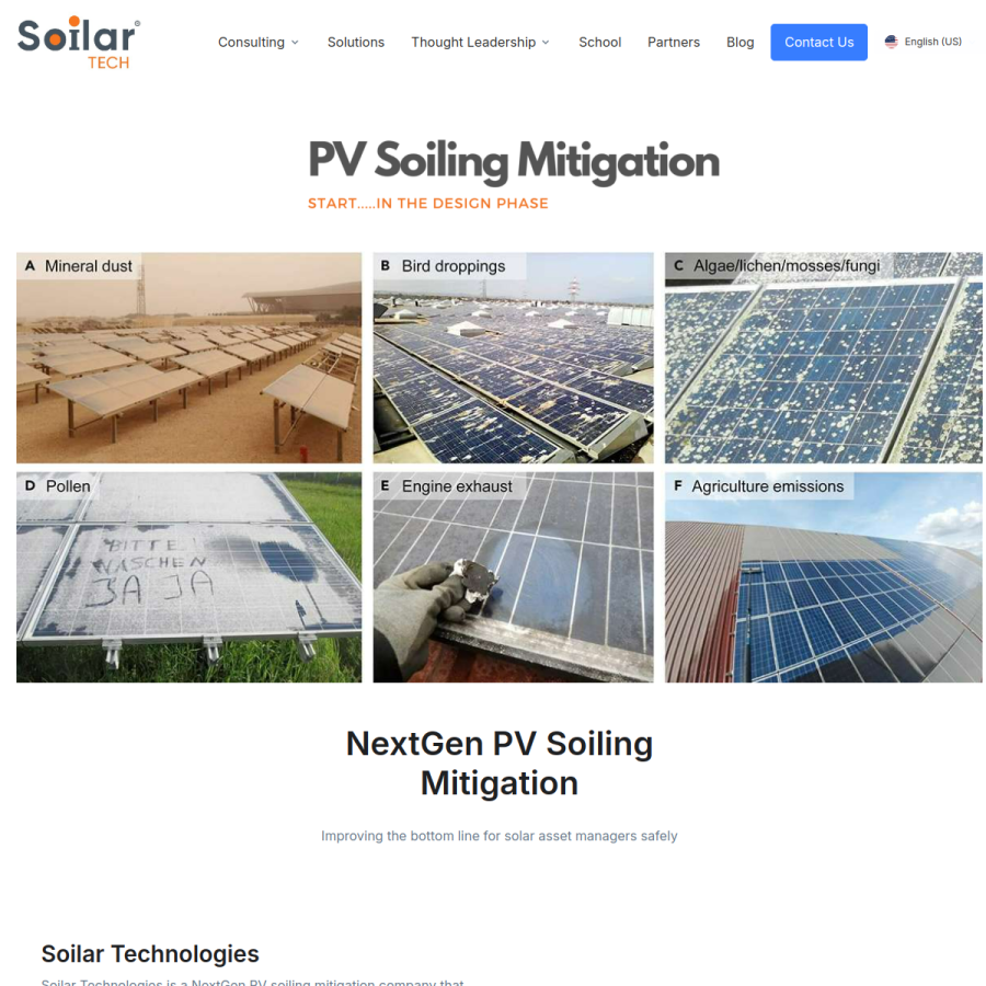 soilar.tech homepage screenshot