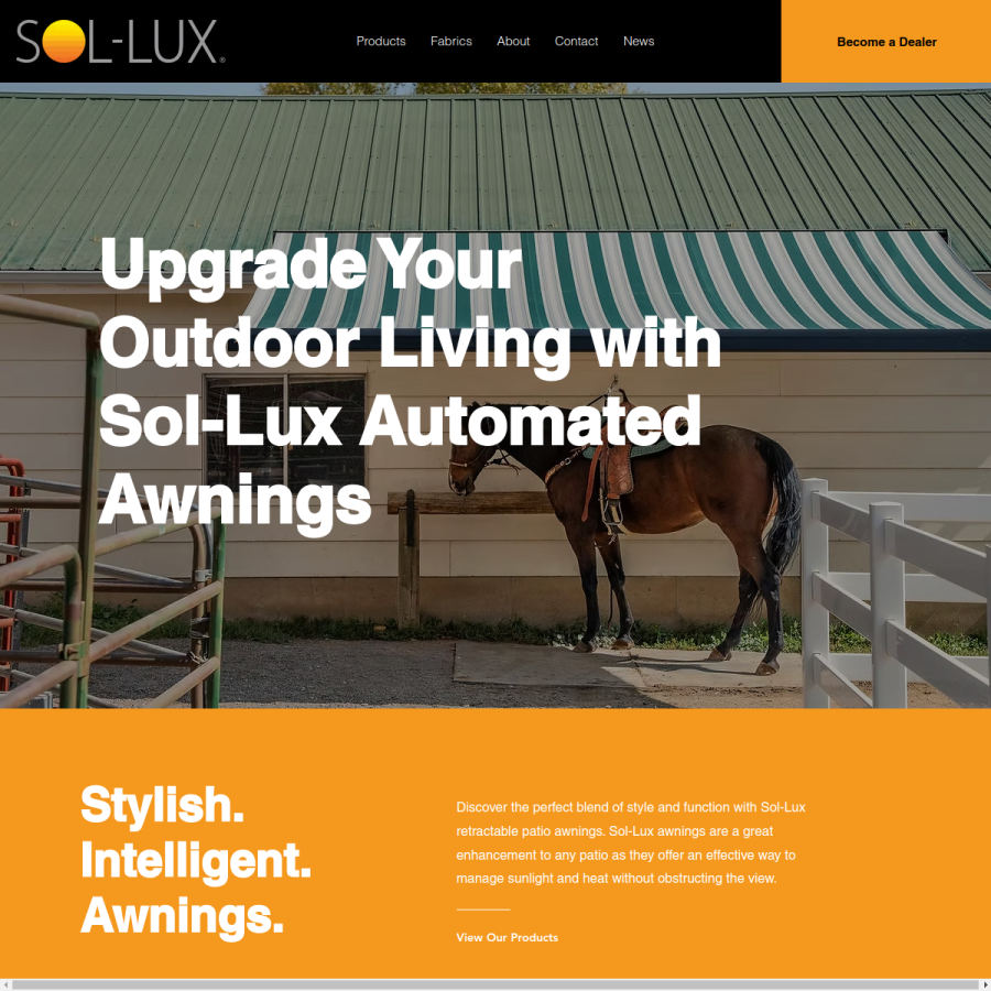 sol-lux.com homepage screenshot