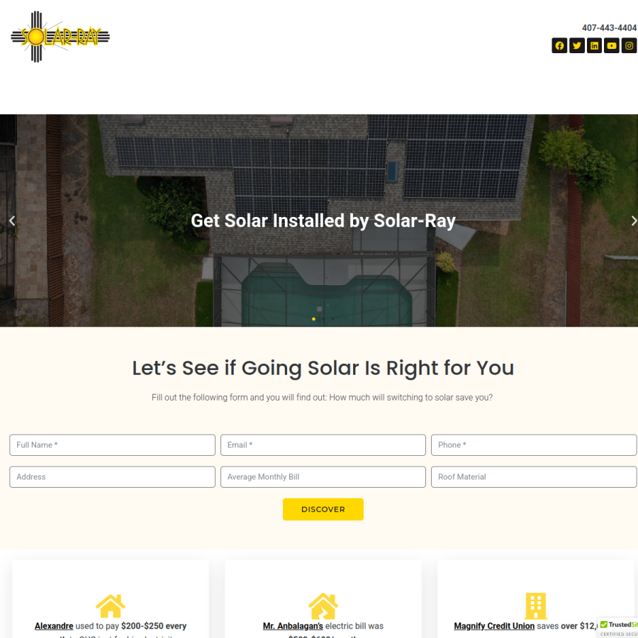 solar-ray.net homepage screenshot