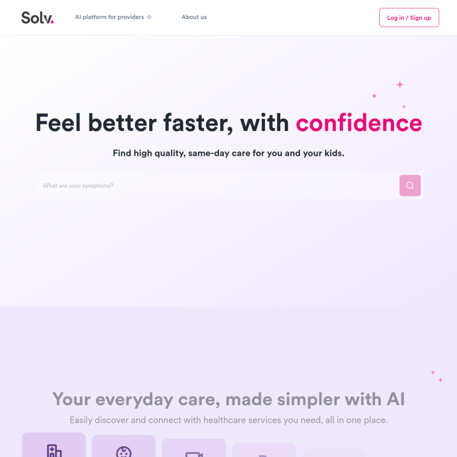 solvhealth.com homepage screenshot