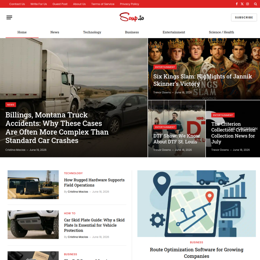 soup.io homepage screenshot