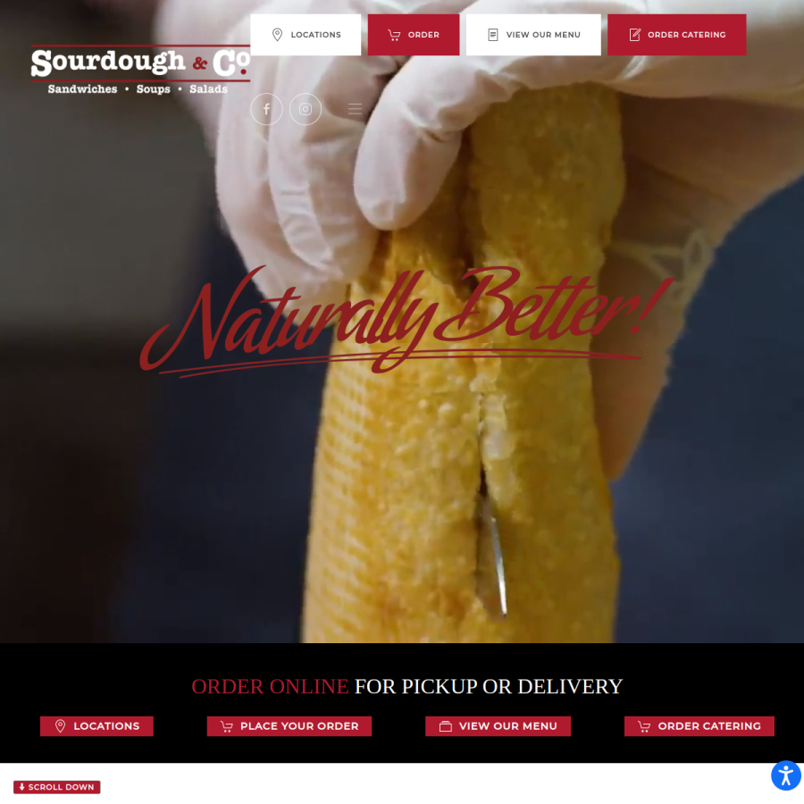 sourdoughandco.com homepage screenshot