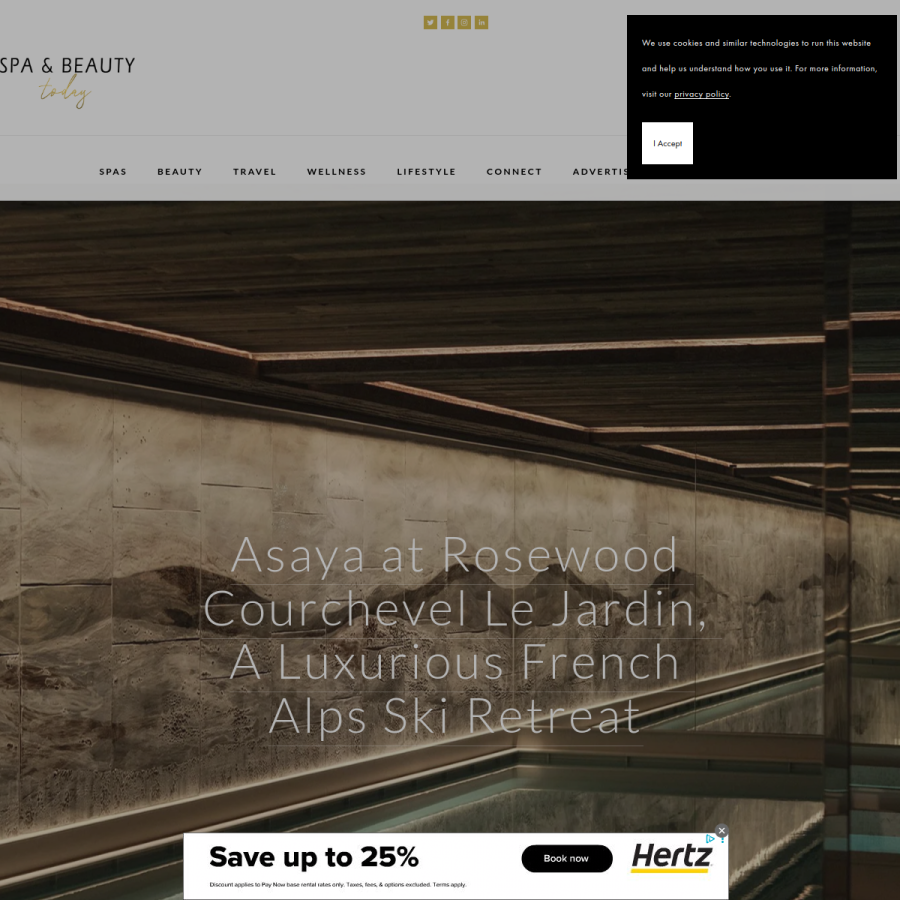 spaandbeautytoday.com homepage screenshot