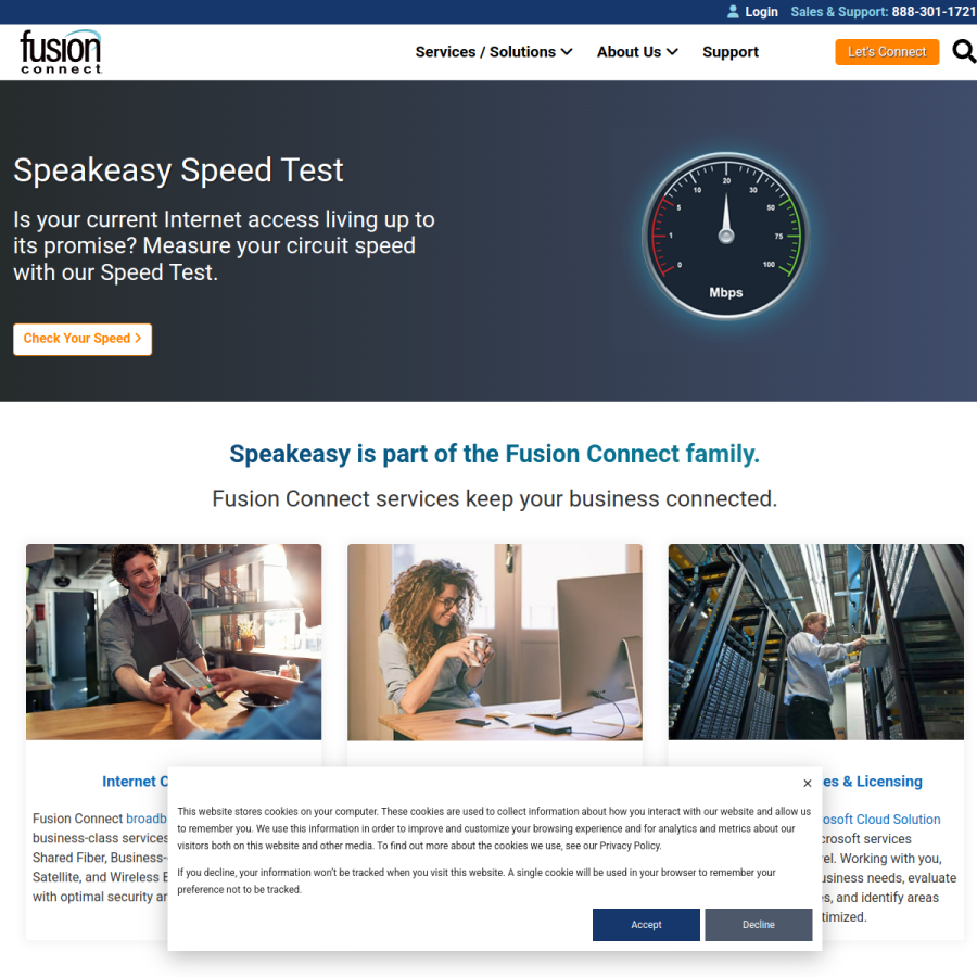 speakeasy.net homepage screenshot