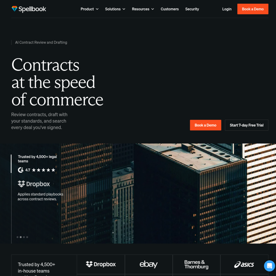spellbook.legal homepage screenshot