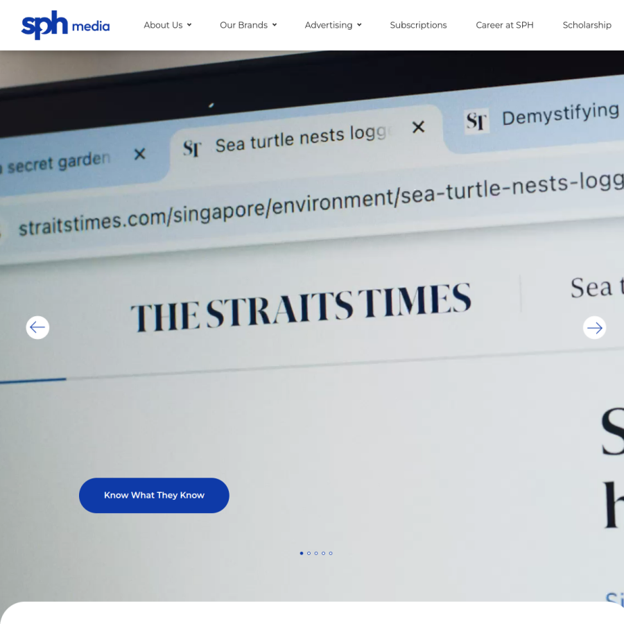 sph.com.sg homepage screenshot