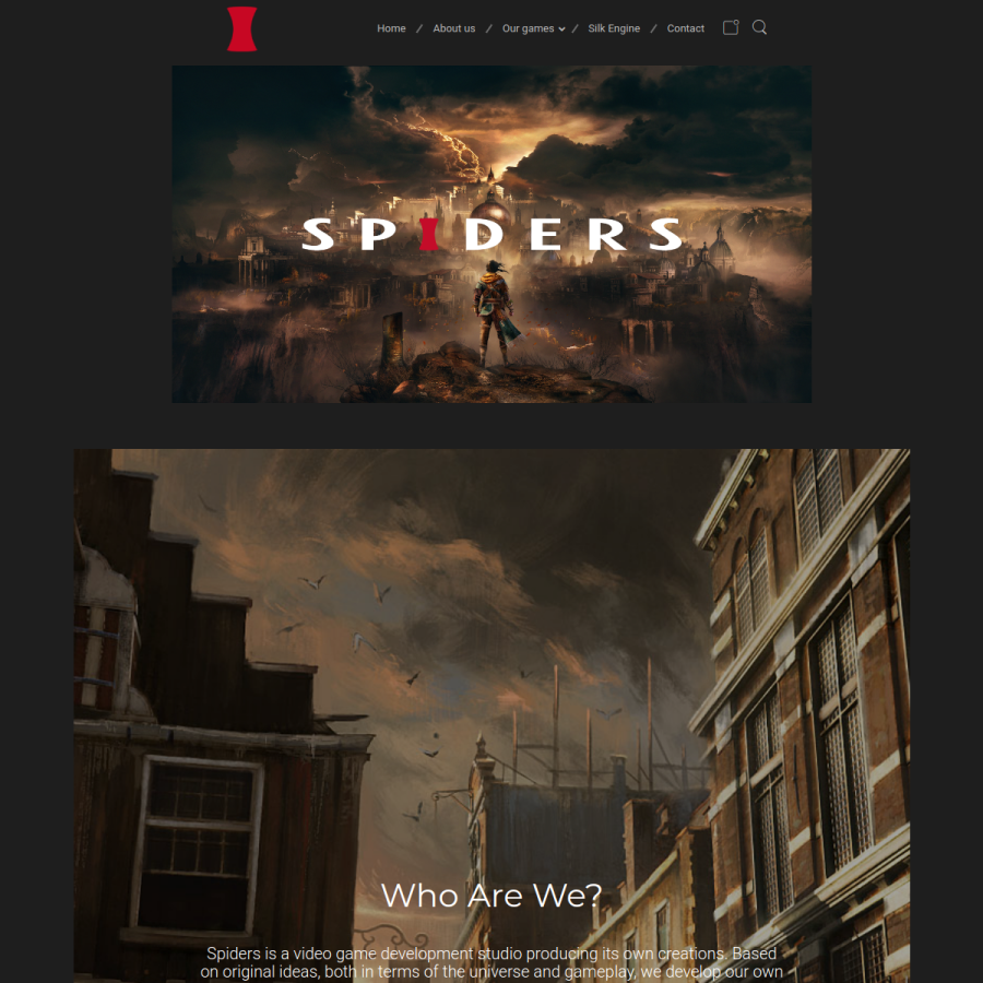 spiders-games.com homepage screenshot