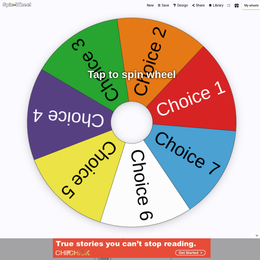 spinthewheel.io homepage screenshot