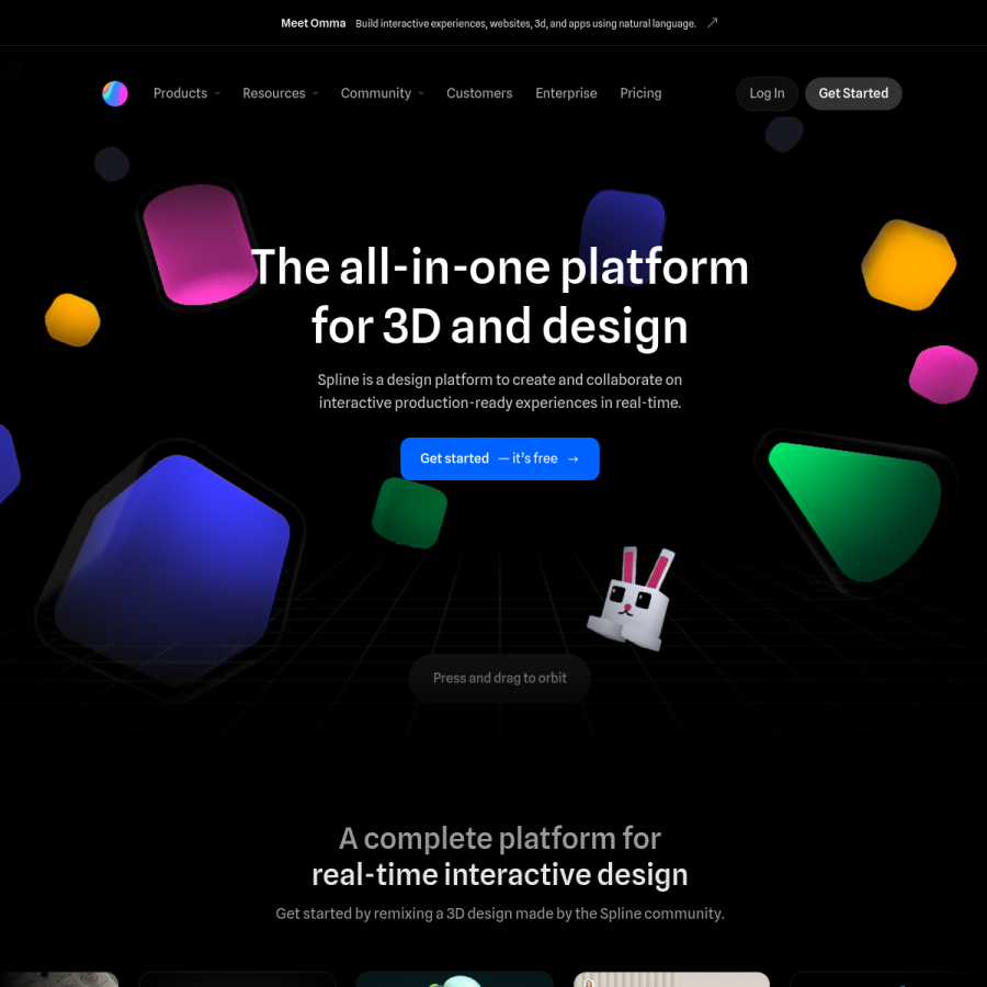 spline.design homepage screenshot