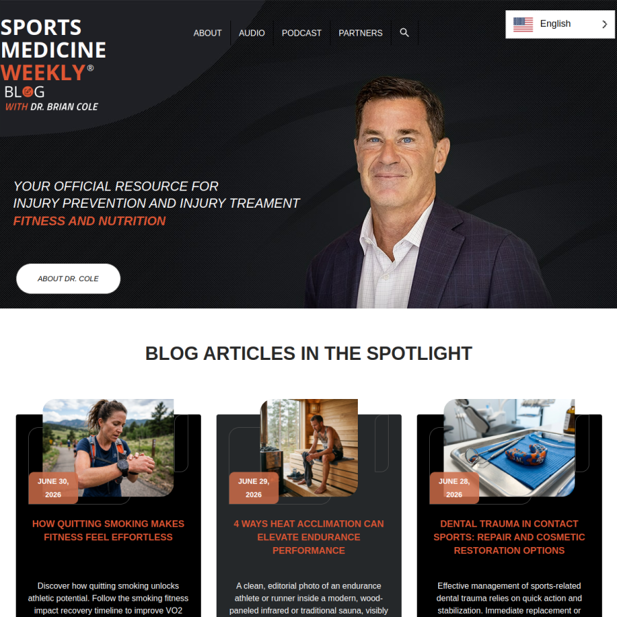 sportsmedicineweekly.com homepage screenshot