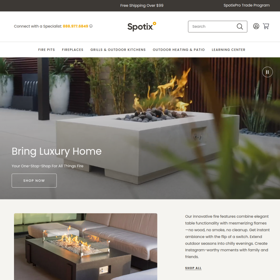 spotix.com homepage screenshot