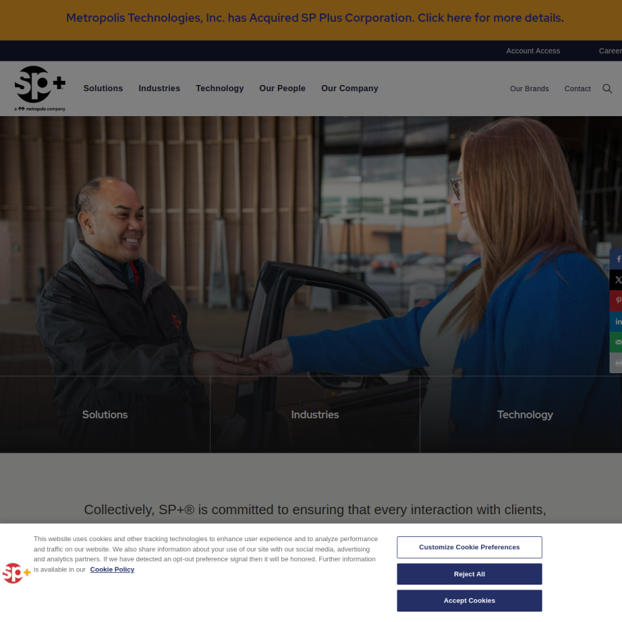 spplus.com homepage screenshot