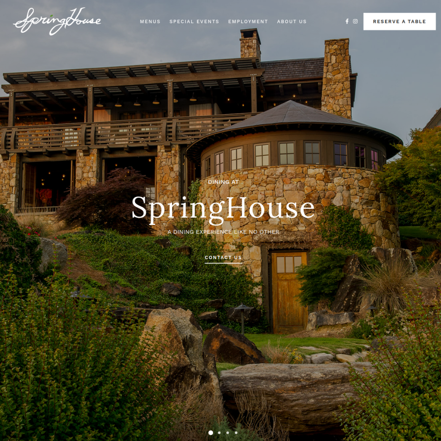 springhouseatcrossroads.com homepage screenshot