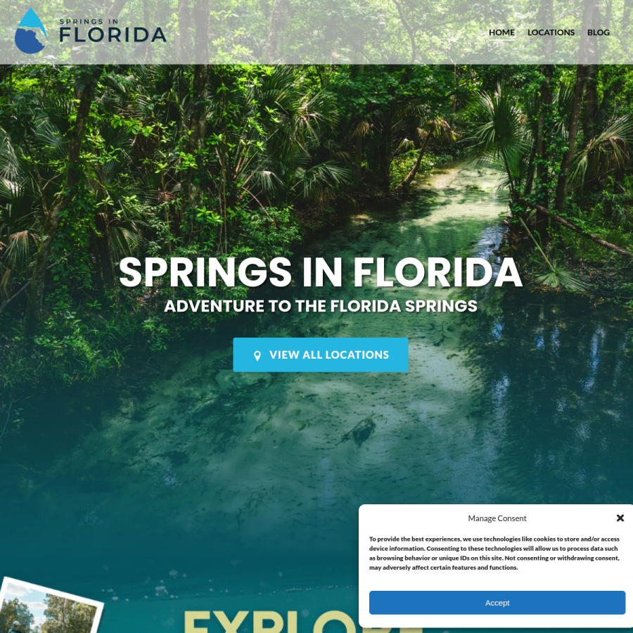 springsinflorida.com homepage screenshot