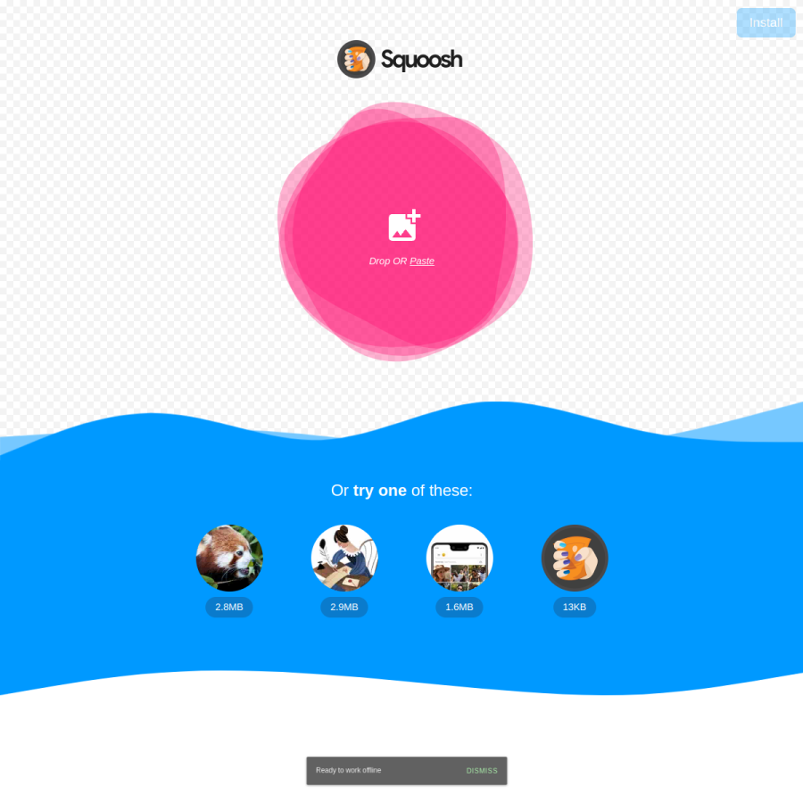 squoosh.app homepage screenshot