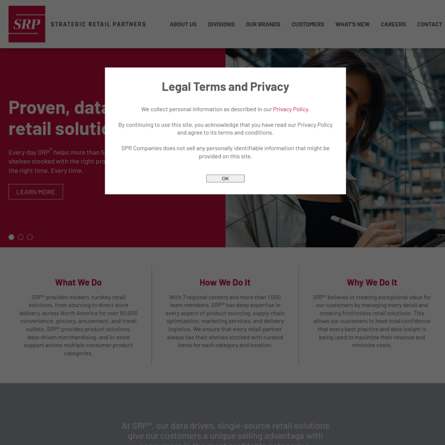 srpcompanies.com homepage screenshot