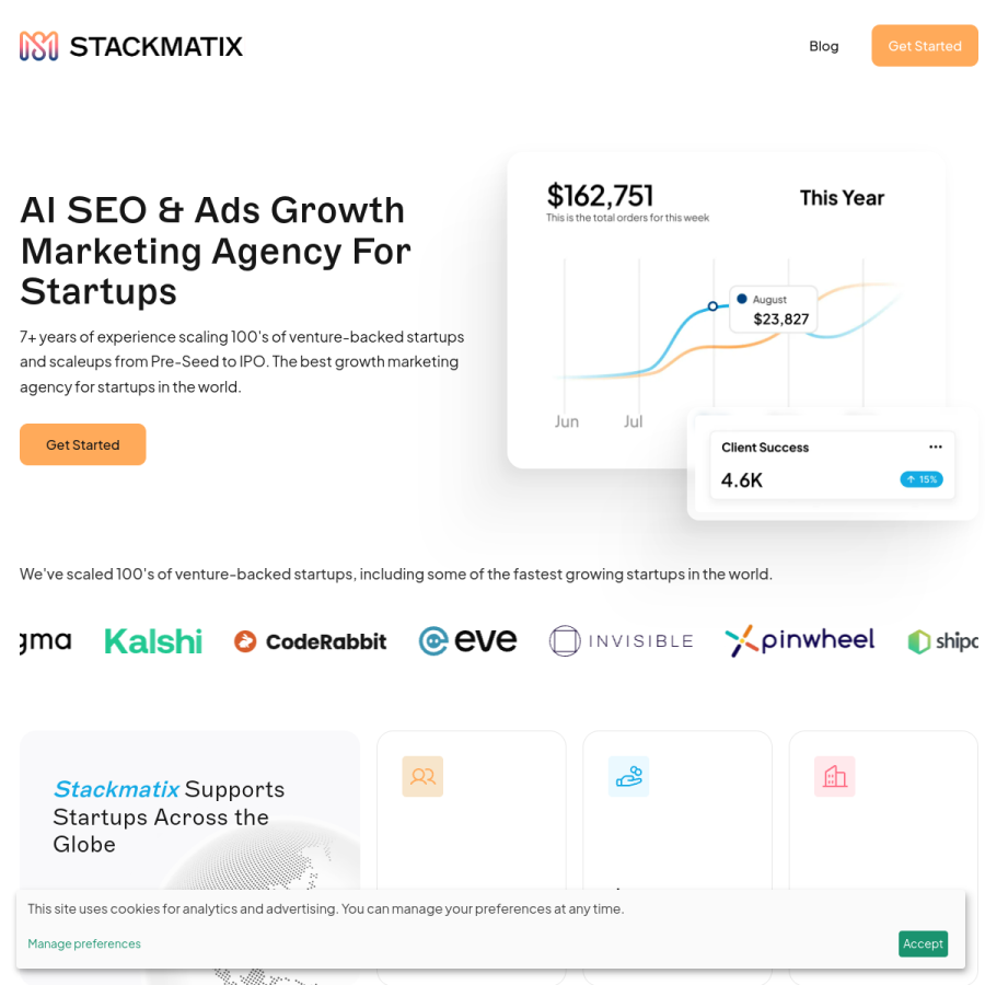 stackmatix.com homepage screenshot