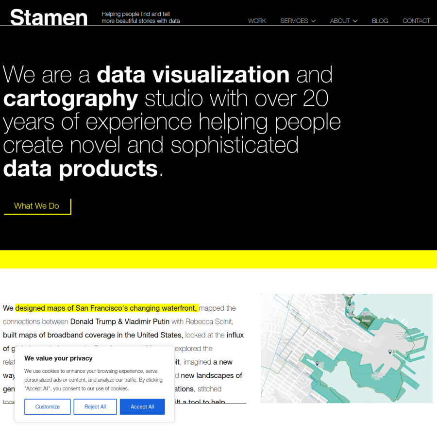 stamen.com homepage screenshot