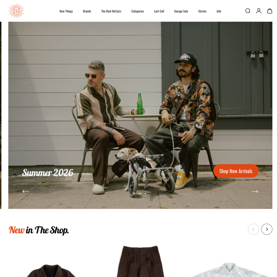 standardandstrange.com homepage screenshot