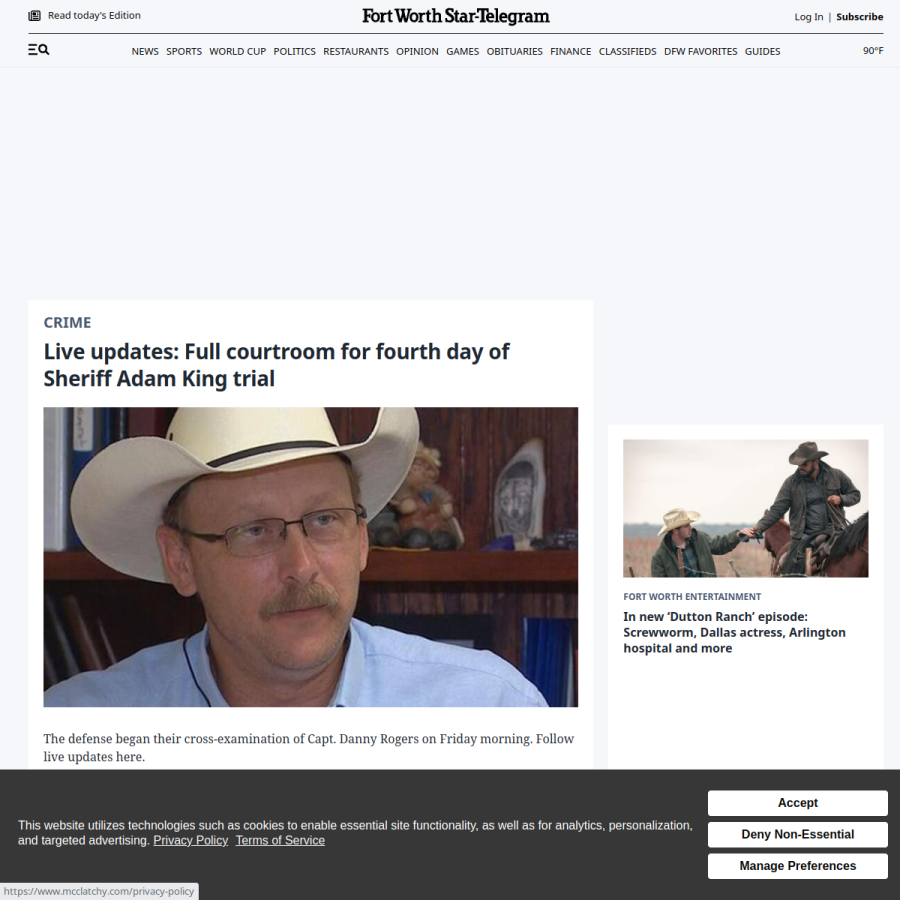 star-telegram.com homepage screenshot